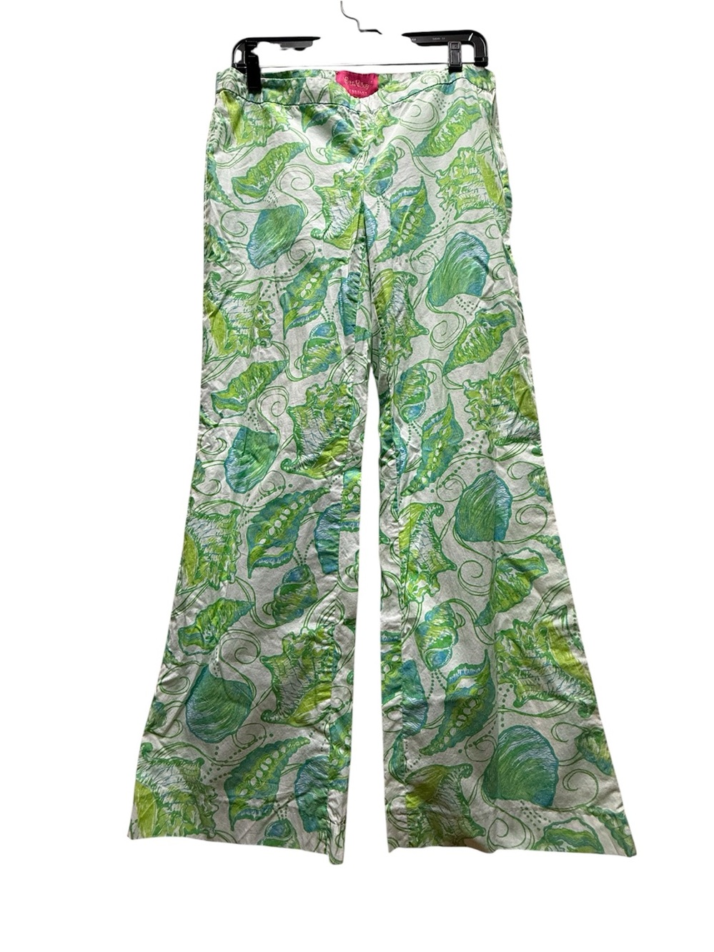 Lilly Pulitzer Jubilee Presley Buena Vista Fit Seashell Print Flare Pants Sz. 6
